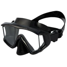 Promate Panoramic 3-Window Scuba Dive Purge Mask Snorkeling Silicone Skirt Strap