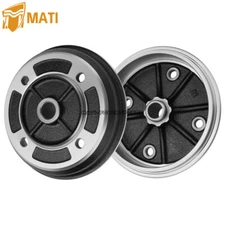 Front Wheel Brake Drum Hub 2PCS for Kawasaki UTV Mule 2510 4x4 KAF620 1993-2000