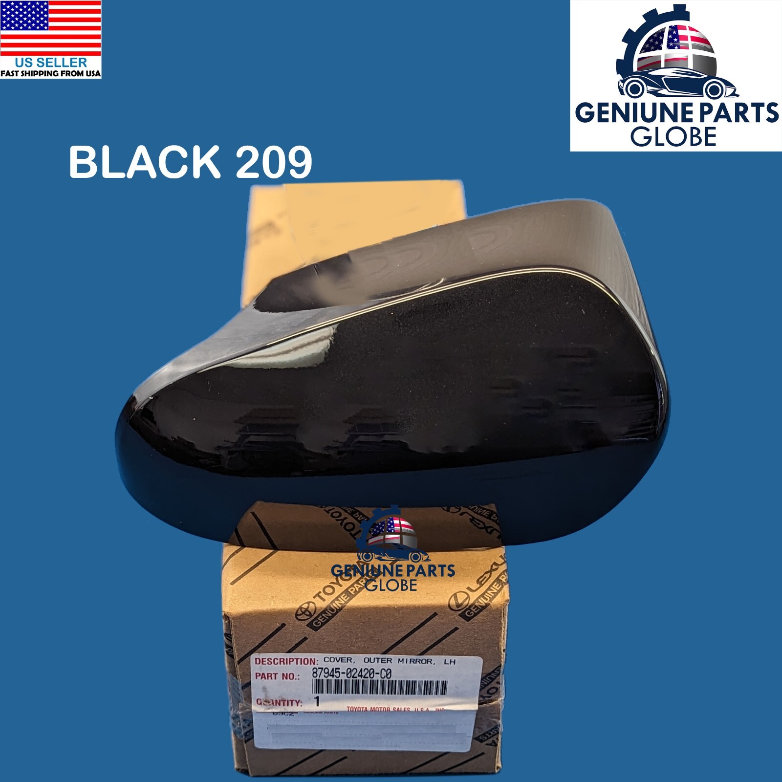 Genuine OEM Door Mirror Cover for Toyota 8794502420C0 for sale  