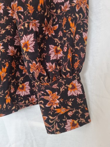 Dorothy Perkins Long Puff Sleeve Multi Floral Printed Blouse /Top - Picture 4 of 9