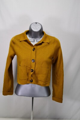 NWT Sezane Paris Petit Betty Cardigan Sweater Bronze Size 12