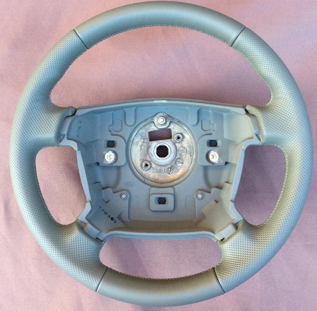 Ford Territory SX SY Grey Leather Steering Wheel Genuine for sale