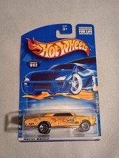 2001 Hot Wheels '67 Pontiac GTO #092 Hippie Mobiles Series 4/4 Yellow 50130