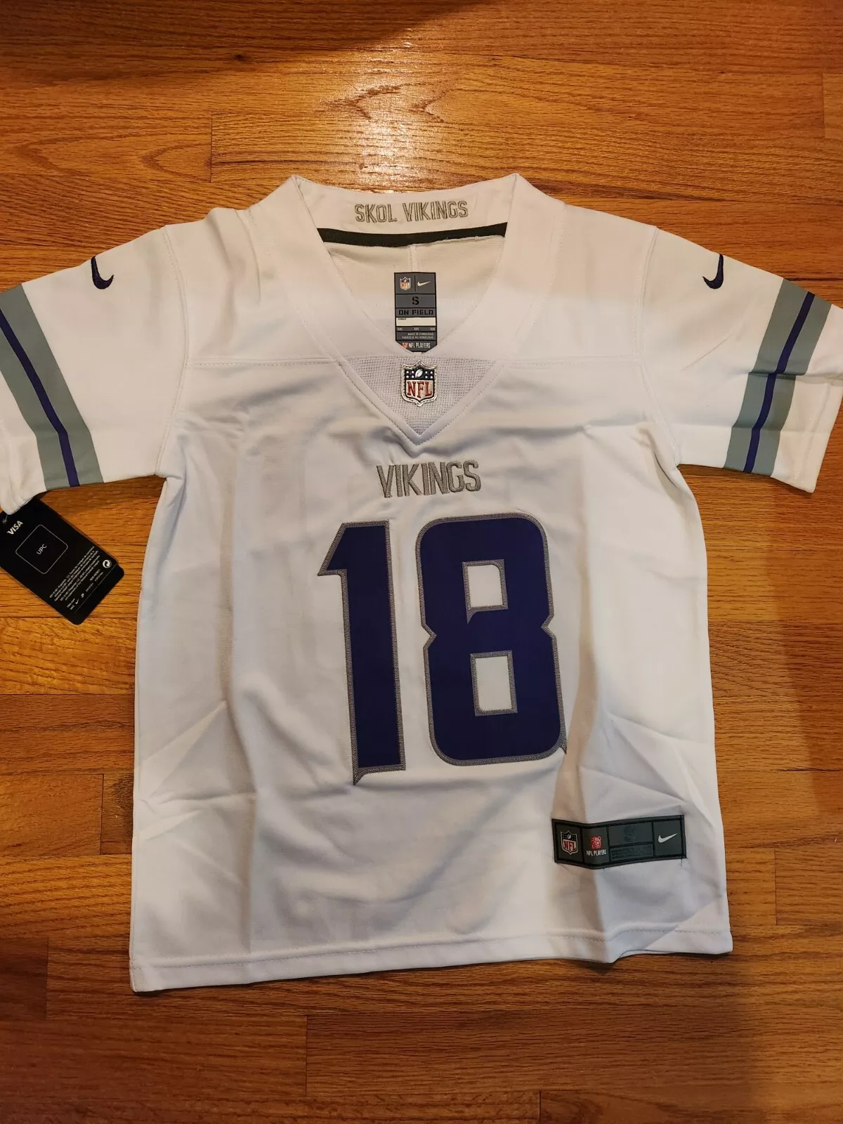 youth customized jersey vikings #18 justin jefferson