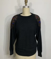 Vintage Sweater Silk Angora Small New Tags Lazarus $106