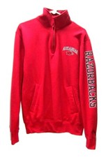Arkansas Razorbacks Champion Authentic Red Jacket Mens Medium Logo Pockets