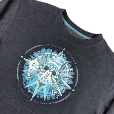Disneyland Mickey Mouse Pullover Sweatshirt Blue   Medium