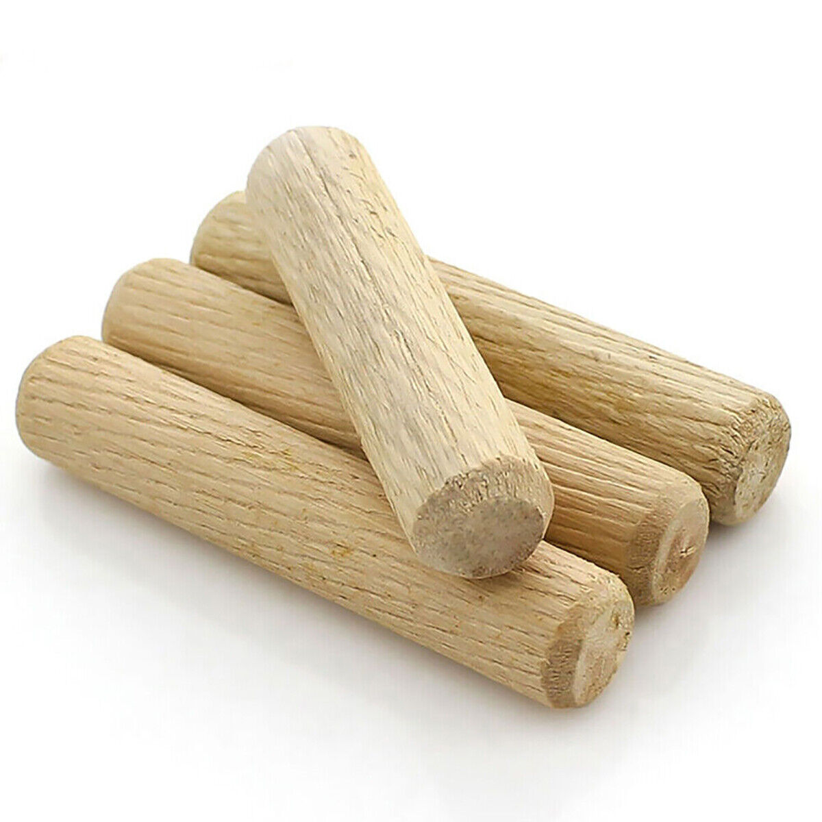 WOODEN DOWELS HARDWOOD 5mm 6mm 8mm 10mm 12mm CHAMFERED FLUTED PIN WOOD  DOWELS