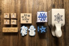 Martha Stewart Himalayan Snowflake Large Punch  Other Assorted Winter Stamps