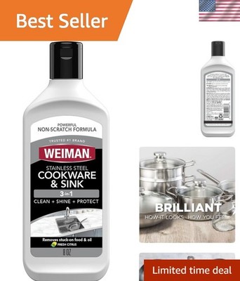 Stainless Steel Sink and Pots & Pans Cleaner and Polish