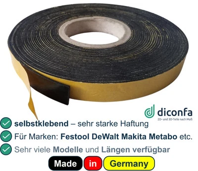 DICONFA Splitterschutz ERGO Gummi Führungsschiene von Festool Dewalt Makita Scheppach
