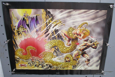 SIGNED! 1976 FRANK BRUNNER Dragonus # 7/100 PRINT - POSTER 18''x24'' CM4477