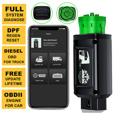 Ancel Hd100 Bluetooth Heavy Duty Truck Scanner All System Dpf Regen Green 9pin