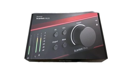 Focusrite Scarlett 18i20 4th Gen 18-in 20-out USB Audio Recording Interface