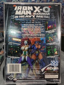 Iron Man X-O Manowar in Heavy Metal Sega Saturn Complete Reg Card