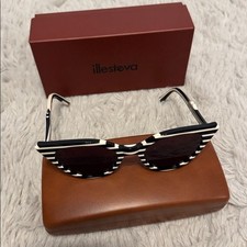 NEW Illesteva Isabella Black Cat-Eye Sunglasses, case and dust bag included 83165424_1?w=400 main image 3