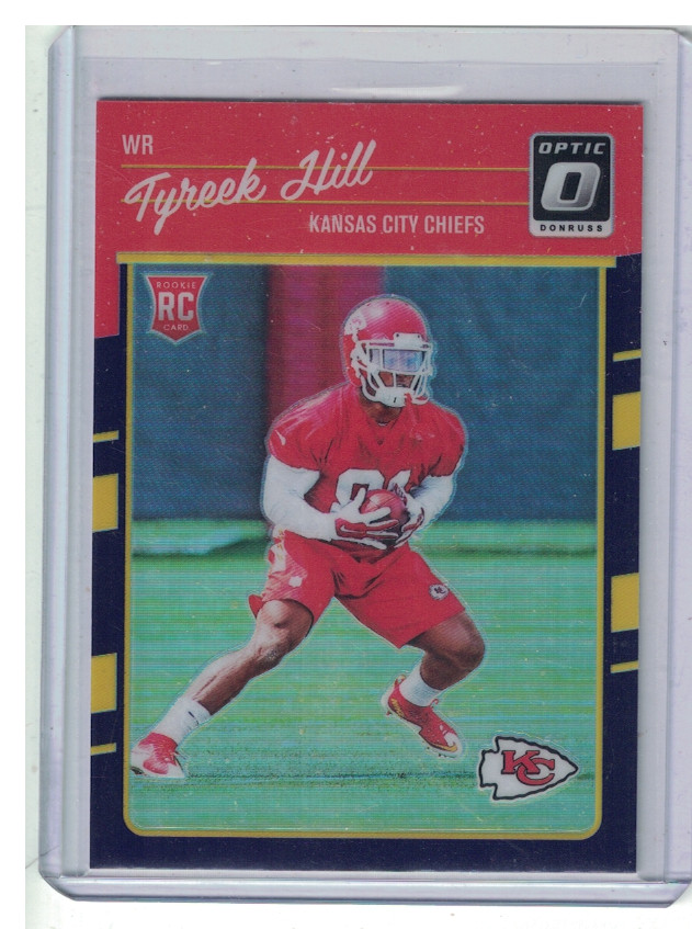 2016 Donruss Optic Tyreek Hill Purple Holo RC #117