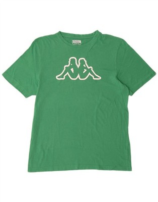 Kappa Herren Grafik T-Shirt Oberteil Large Grün CC07