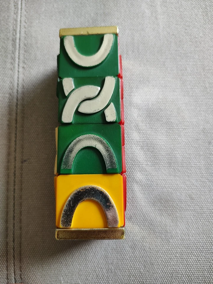 De colección 1981 Ideal The Missing Link Deluxe Edición DORADA Cubo de Rubik / RARO Twisty Foto 4 de 4