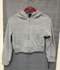 Art Class Hoodie Sweater Zip Up Gray S 6/7