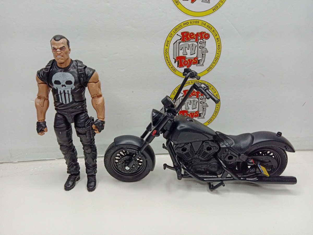 マーベルレジェンド　パニッシャー　バイクセット MARVEL LEGENDS DELUXE PUNISHER WITH MOTORCYCLE COMPLETE