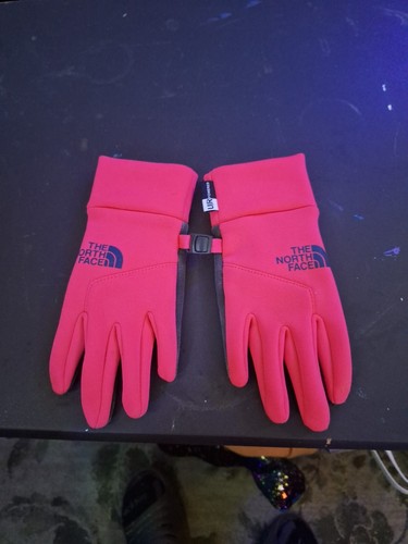 The North Face Kids Pink Gloves ETIP Size Small 7-8 Used