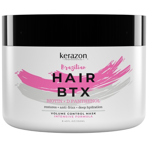 KERAZON الشعر البرازيلي BTX تنعيم العلاج التحكم في حجم قناع الشعر 8 أوقية