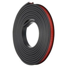 16.4Ft U-Shape Edge Banding Furniture Edge Protector Black 12mm/0.47"
