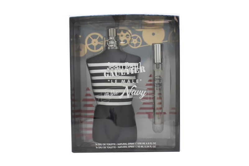 Jean Paul Gaultier Le Male In The Navy 2 Pcs Set: 6.8 Eau De Toilette Spray + 0.34 Oz Eau De Toilette Spray - Image 3