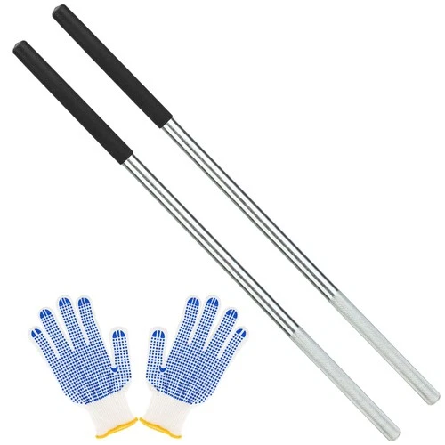2 Pcs Winding Bars for Garage Door Torsion Spring with Non-Slip Rubber Handle. - Picture 1 of 7