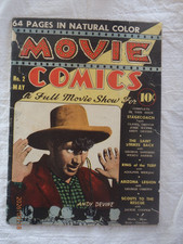 John Wayne in very rare MOVIE COMICS his 1939 movie STAGECOACH is featured
