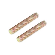 1.25mm Pitch M8 x 50mm Male Thread All Thread Rod Bar Stud Bronze 6Pcs