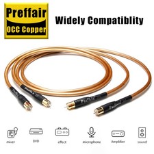 Pair XLR Cable Cord Gold Plated Pure Copper HiFi Audio Signal Interconnect Wire