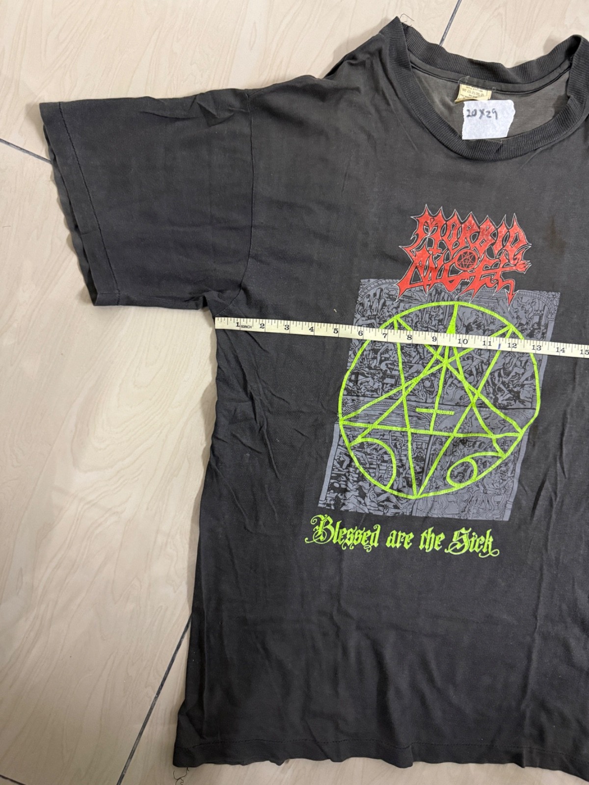 Vintage 1991 Morbid Angel "Blessed Are The Sick" Euro Tour Tee - second product detail image