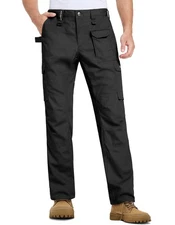 DURAWERK 36W x 30L US Men's Cargo Pants Water Resistant Work Pants Tactical Pant