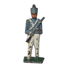 Grey Iron Toy Soldier G5 West Point Cadet Blue Early Vintage Dimestore Antique