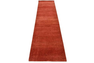 Gabbeh Runner 3  x 10 1  Red Wool Contemporary Hand-Knotted Oriental Rug