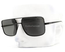 Chanel Pilot Sunglasses ch4294 101/S4 Glasses Satin Black Metal with Case