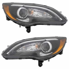 For Chrysler 200 2011 2012 2013 2014 Pair Headlights CSW