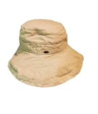 Scala womens Cotton BucketBrim Hat With Inner Drawstring Upf 50 Rating
