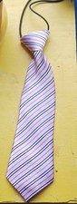 Pink Strip Unisex Tie New