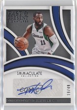 2021-22 Immaculate Past and Present Signatures 19/49 Tim Hardaway Jr Auto 14t3