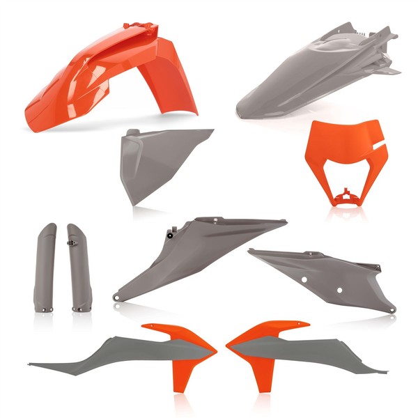 Acerbis Vollverkleidungs-Kit Grau Orange FüR KTM XC-W 250 TPI 2020-2023-image