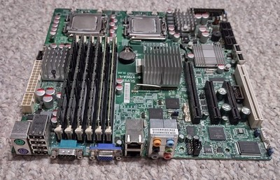 Supermicro X7dca-l Motherboard + RAM + 2 CPUs + IO Shield + CPU Mounting Plate