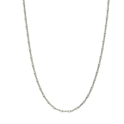 18 kt Weißgold Gerstenkorn Kette - 18'' - 2,9 g