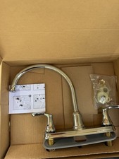 High Arc Kitchen Faucet Chrome 2 Handle Sink Faucet New Open Box