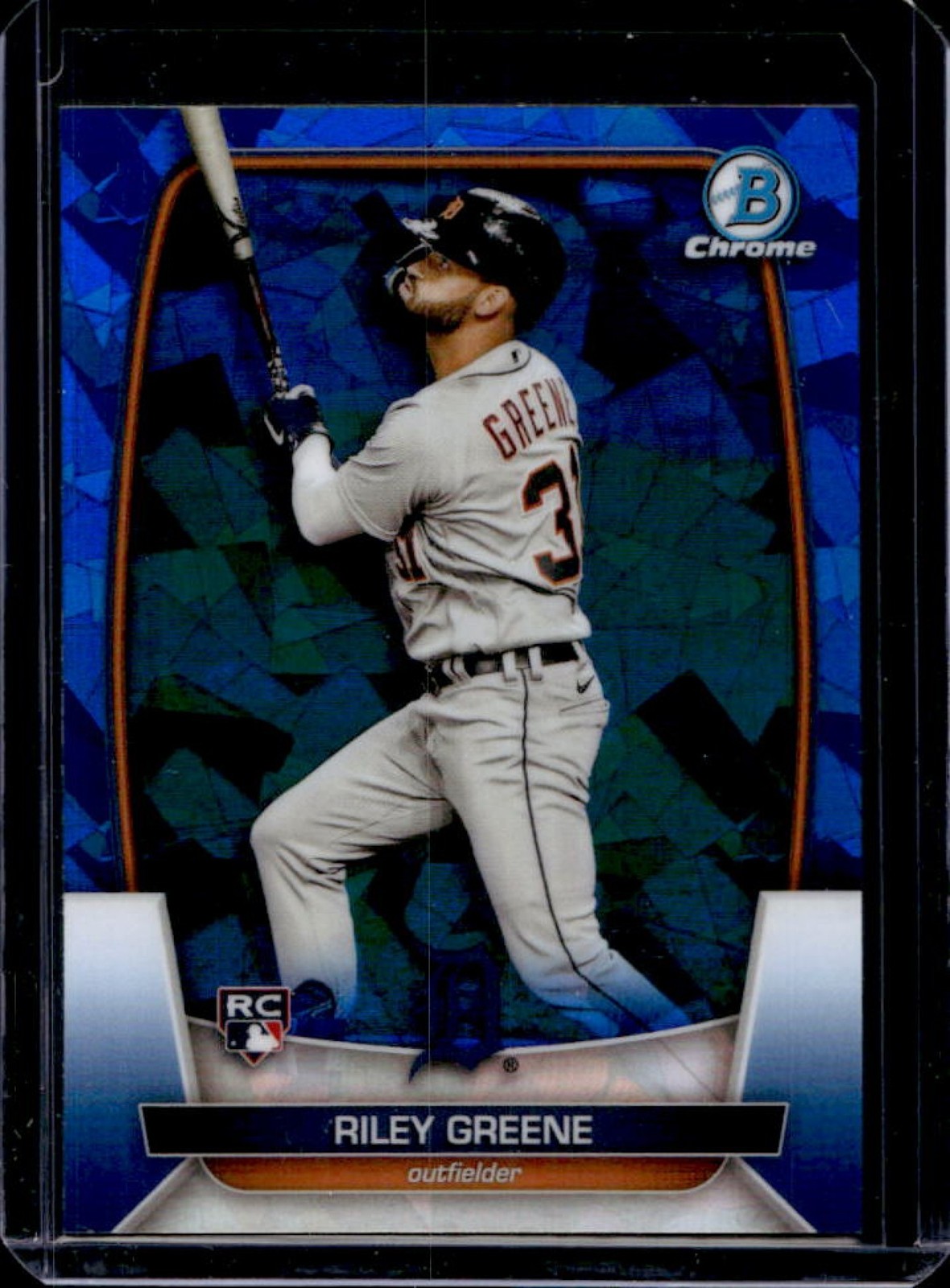 2023 Bowman Chrome Sapphire Riley Greene RC Rookie #29 Tigers