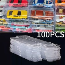 100PACK 1:64 Clear PVC Display Box Case For Diecast Model Toy Car Protector