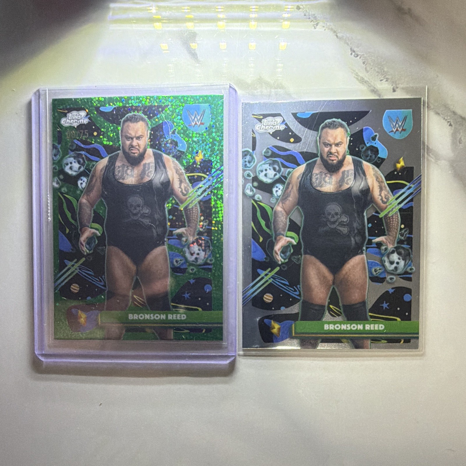 Topps 2026 Topps Chrome WWE Bronson Reed #42 Serial Numbered 09/75