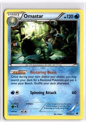 Omastar 18/124 Fates Collide Rare
